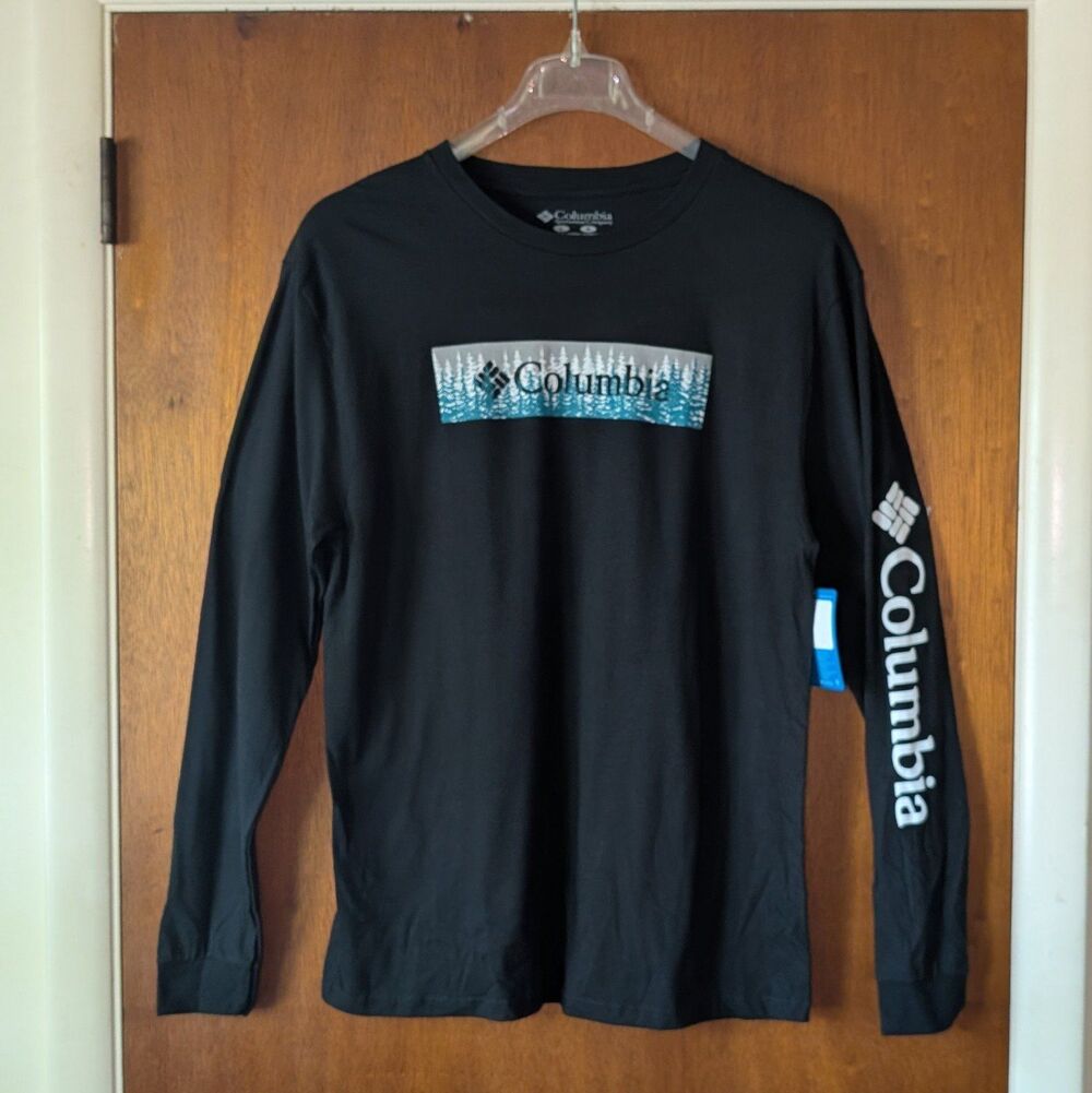Columbia Graphic Print Long Sleeve T-shirt Mens size Large NEW!